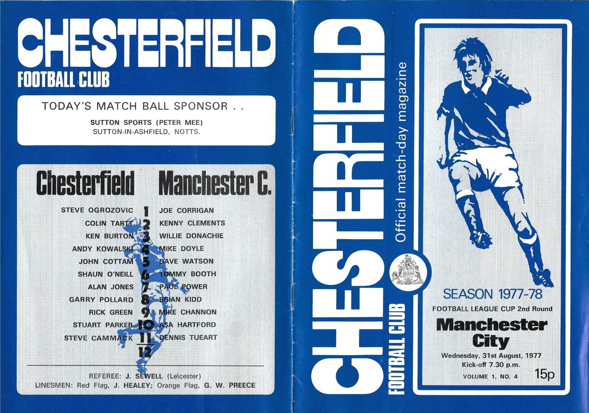 What a great night in the kop that was .... and check out the citeh team! - - mostly household names back then.

Lost 1-0, ... but over 14000 in saltergate under the lights.
Sweet memories