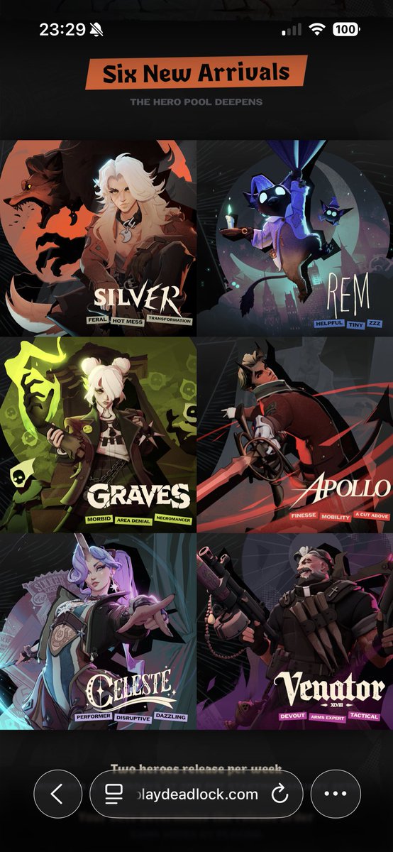 SORRY I JUST SAW THE NEW DEADLOCK CHARACTERS AND CONVULSED