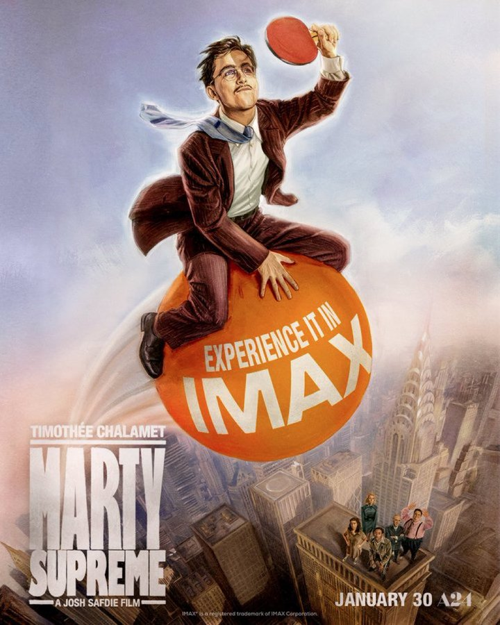 Póster IMAX de #MartySupreme.