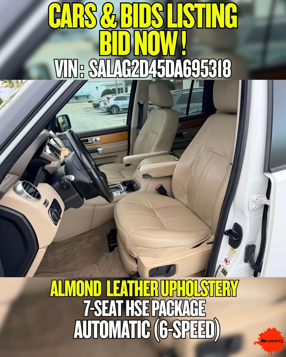 Lucky8OffRoad's tweet image. 🏁 Auction Find — 2013 Land Rover LR4 HSE

No reserve. V8 power. Full-time 4WD.
Unmodified, southern-owned, third-row equipped, and maintained.

A proper LR4 ready for its next chapter.

#AuctionFind #LandRover #LR4 #4x4 #V8 #Lucky8OffRoad