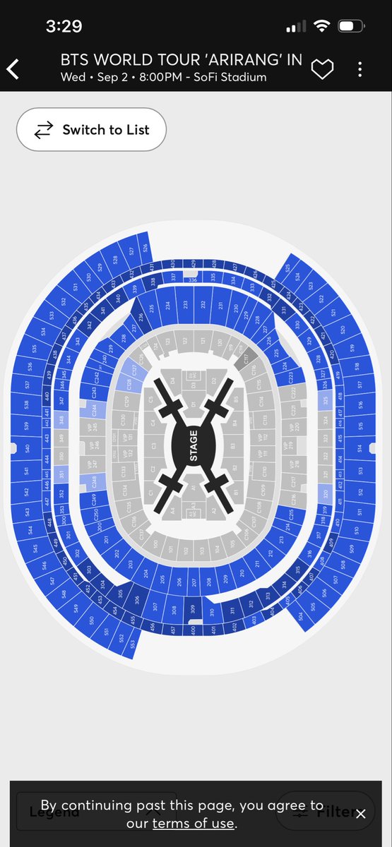 falloutjoons's tweet image. As of 3:29 for LA D-2 #BTS_WORLDTOUR #BTS_WORLDTOUR_ARIRANG