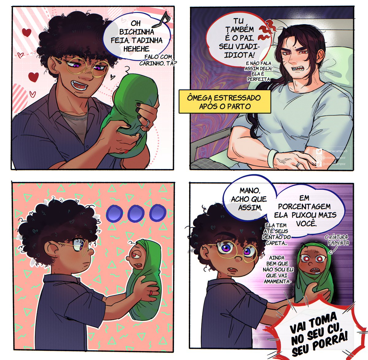 vitoriacampos5's tweet image. Ícaro lidando com o ômega estressado... E o Luquinhas tentando proteger a dignidade da criatura que pariu