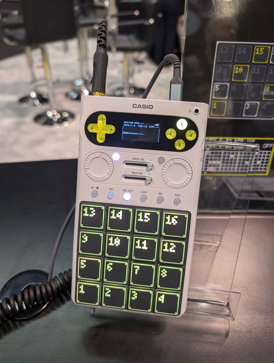 CASIOがサンプラーを出展していた
世界初公開、まずは国内販売を目指してるとのこと