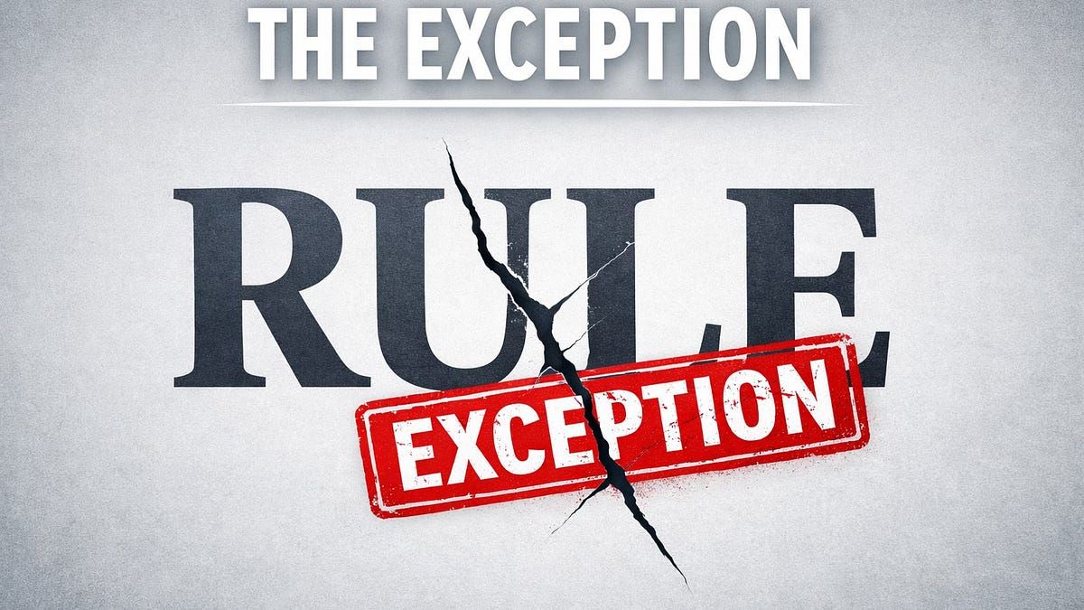 The Exception Doesn’t Prove the Rule

How a misused phrase lets people dodge uncomfortable truths

Substack: open.substack.com/pub/nigeldessa…

Video: youtu.be/f1Qz2Tae3Ic

You can find more content like this at nigeldessau.substack.com or on my website at the3minutementor.com.