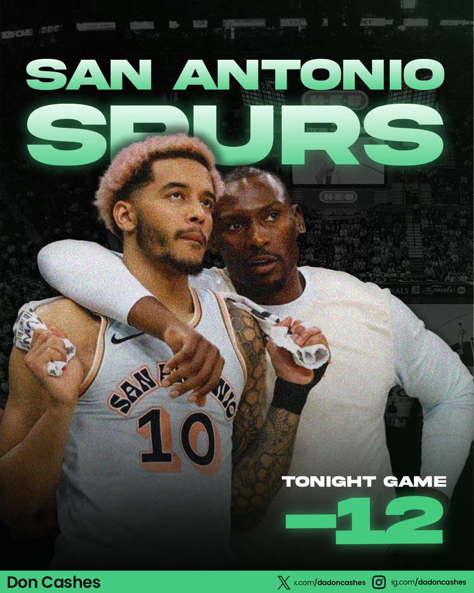 DaDonCashes's tweet image. 🪜DA DON’S LADDER CHALLENGE

  💰$250$ —&amp;gt; $2500 Challenge💰

        Day 4️⃣ HERE 🚨
       ——————————————
    Day 4: 🪜 $1,264—&amp;gt;$2,197🪜

Spurs -12 

Like Comment &amp;amp; RT If Riding LETS    GET TOO THE 🔝 OF THE CLIMB 

#Ladder #Gamblingx #spurs