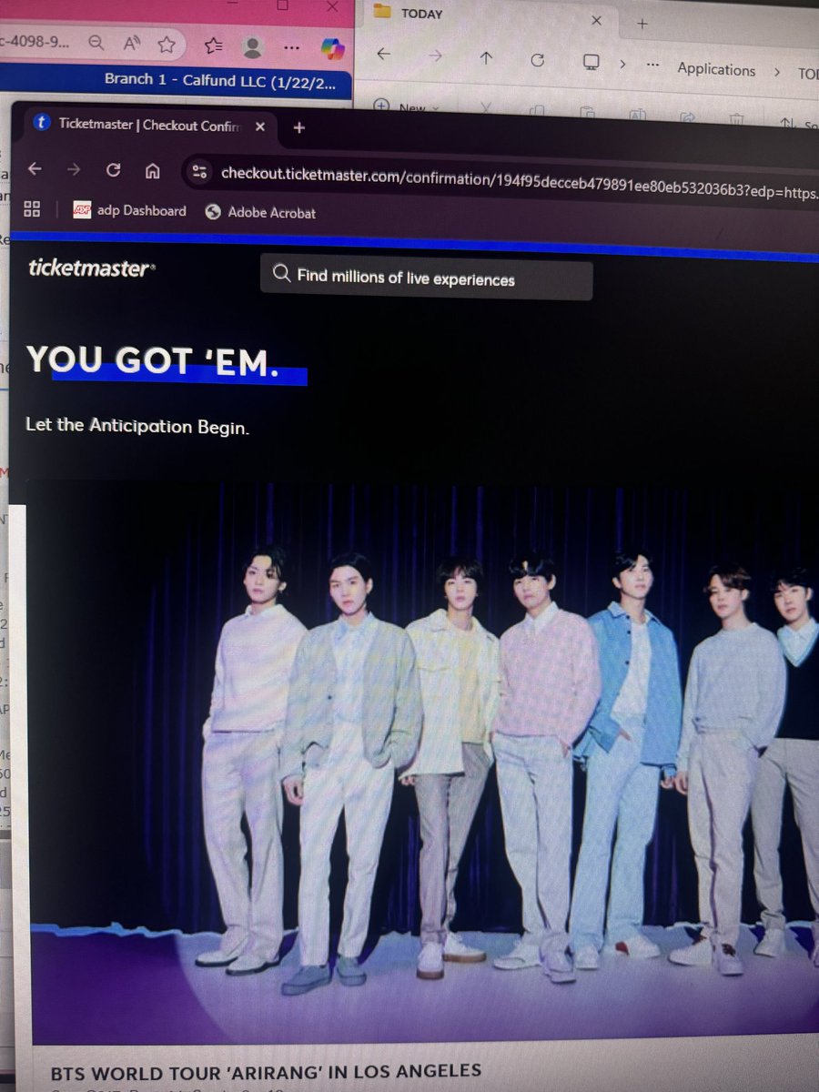 tyhoshi's tweet photo. BLESS THE GODS FOR GETTING ME IN SO QUICK IM SEEING BTS 😭 https://t.co/k41miy27cY