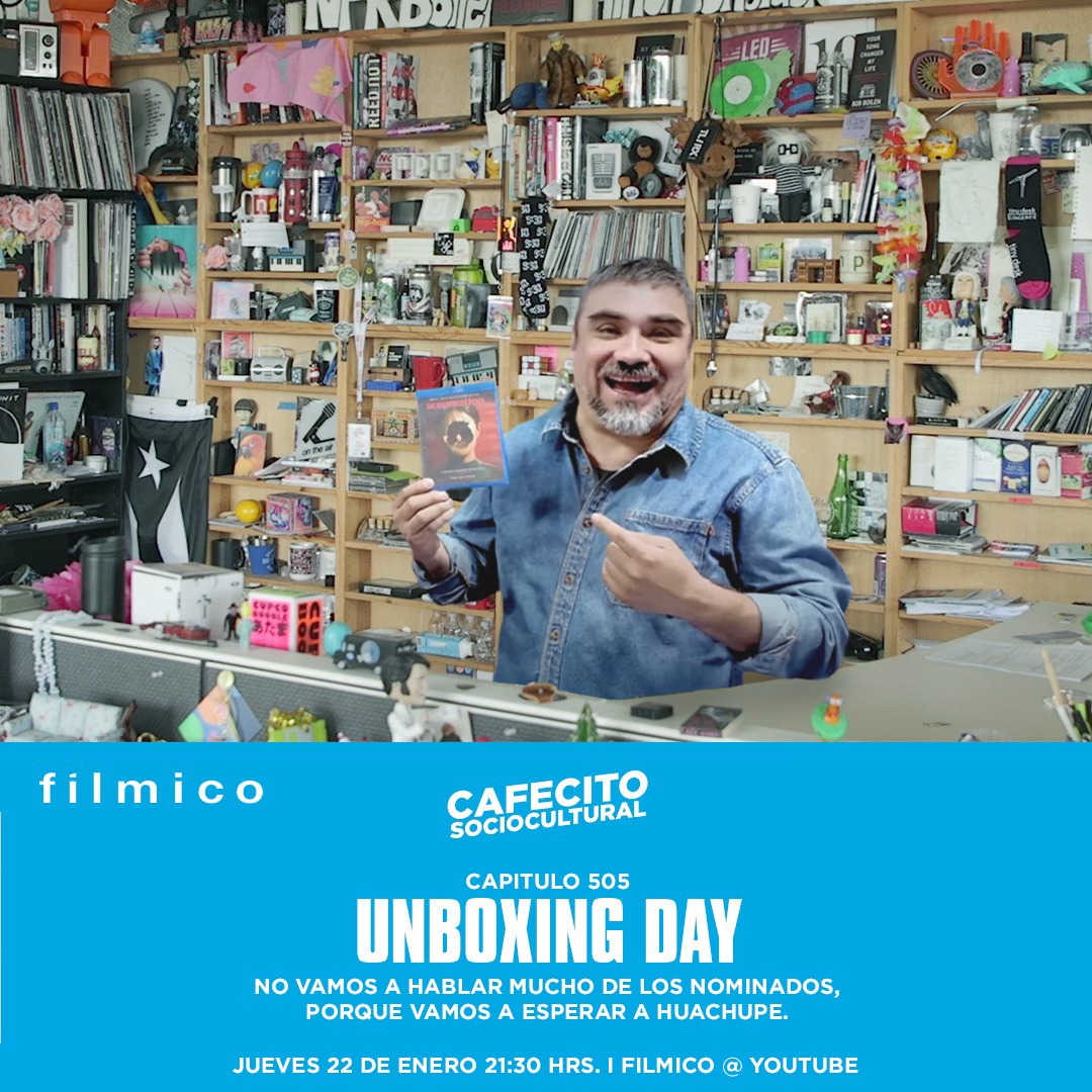 Queremos hacer #CafecitoSociocultural mañana, hoy toca la parte fome, ustedes ya saben, la de mostrar películas de las que vendemos en la tienda.
Nos vemos a las 21:30, en un nuevo #UnboxingDay