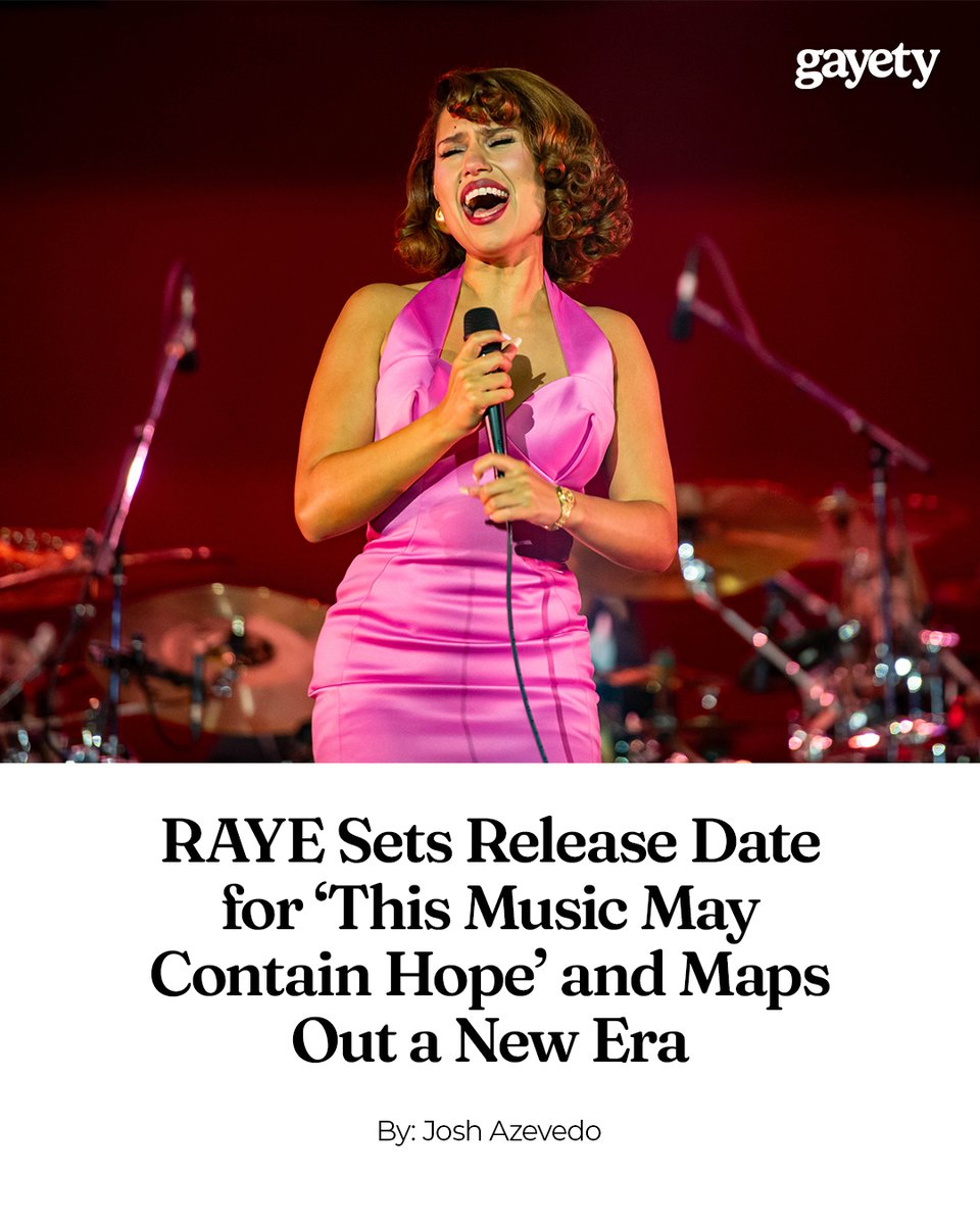 gayety's tweet image. RAYE says her new album is meant to feel like 'a hug.'

From chart-topping singles to sold-out arenas, here’s everything to know about 'This Music May Contain Hope.' 📸: Getty Images⁠
⁠
🔗: gayety.com/raye-this-musi…