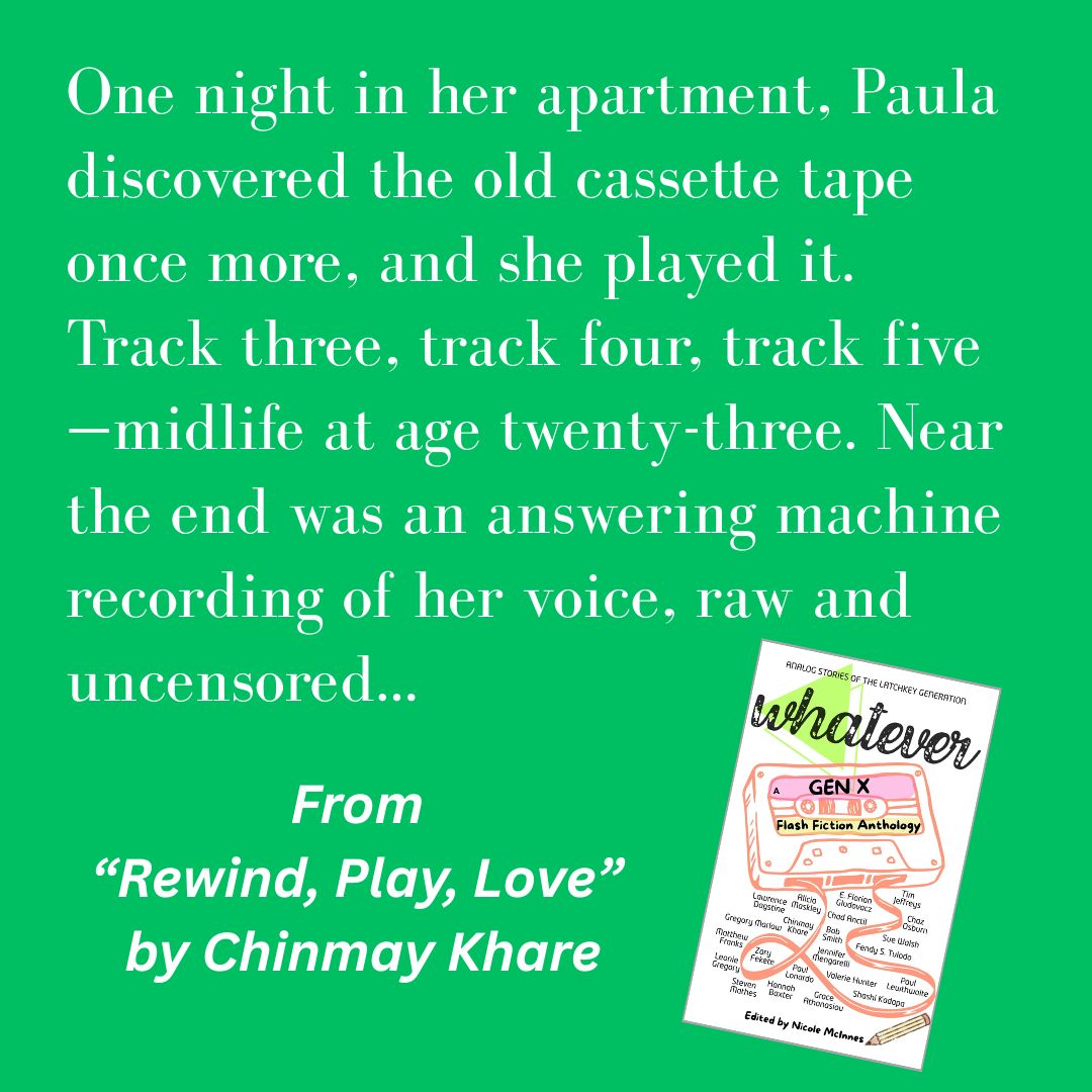 Second-chance romance in a Gen X-owned coffee shop with a stack of vinyl records by the door. What's not to love? ☕️ Read "Rewind, Play, Love" and other rad stories in WHATEVER: A Gen X Flash Fiction Anthology
Available here (link also in bio): a.co/d/64aSXFb