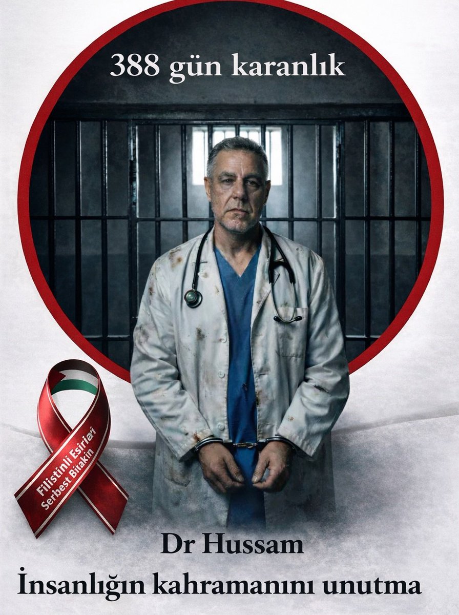 388 günlük karanlık 

Dr Hussam Ebu Safiye 

İnsanlığın kurbanını unutma 

Tek suçu can kurtarmak!