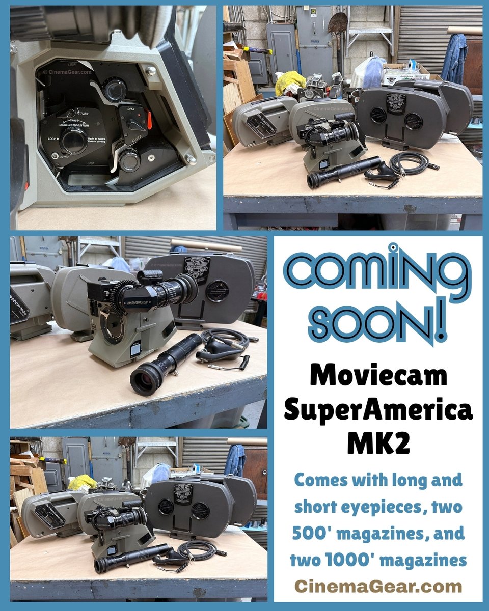 Coming soon! This Moviecam SuperAmerica MK 2 is next on my list to check over and add to the website. This is just a quick preview, more images to come as I go through this camera package and get it ready for sale. Stay tuned! ln.run/X-11l #CinemaGear #Moviecam #35mm