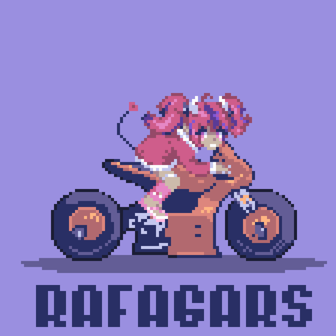 Iromouse on a bike. Commission for a client, it's nice to be back 😺