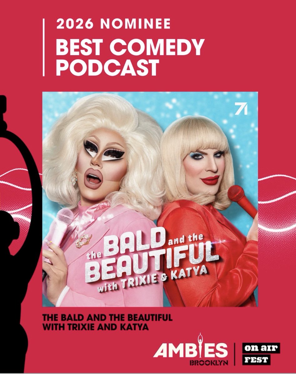 Studio71US's tweet photo. It's awards season and #Studio71 podcasts are feeling the love!
Congrats to our partners @thekellymantle, @trixiemattel, and @katya_zamo on their nominations at the Queerty Awards and The 2026 Ambies ๐๐๏ธ
๐ณ๏ธVote HERE: https://t.co/pBf7vQW9kc
@Queerty @podcastacademy #theambies https://t.co/qrBgZa2Ekh
