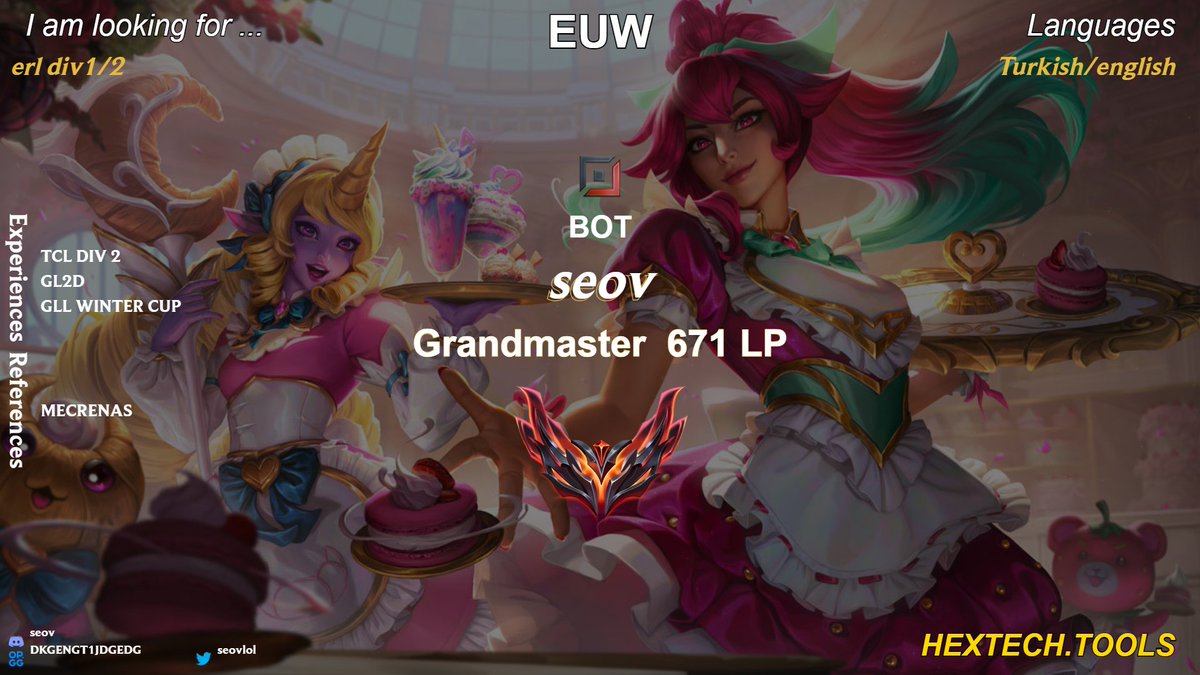 Hello, I am LFT and looking for offers.     
Contact me through DMs or discord seov   

 Likes and RT's are appreciated.