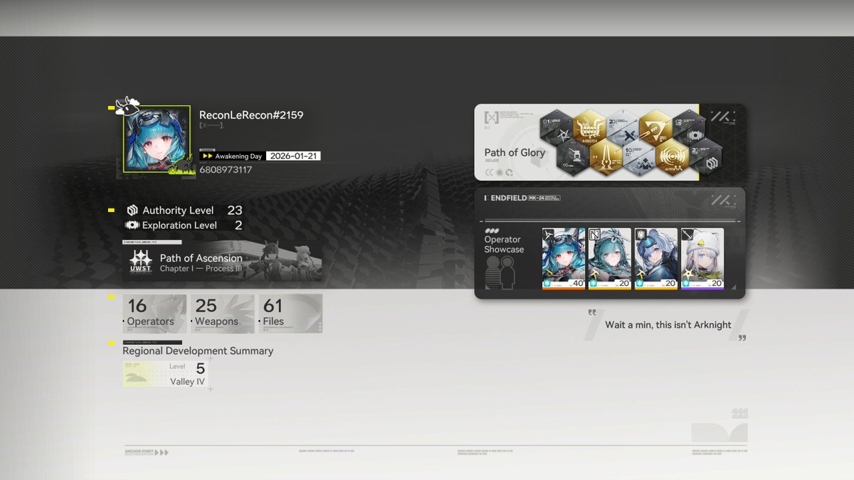 ReconScoutTY's tweet photo. Guys, I've been hook on Arknight Endfield. If anybody wanna me, my ID is:
6808973117
#ArknightsEndfield https://t.co/5oDXAZdzrz