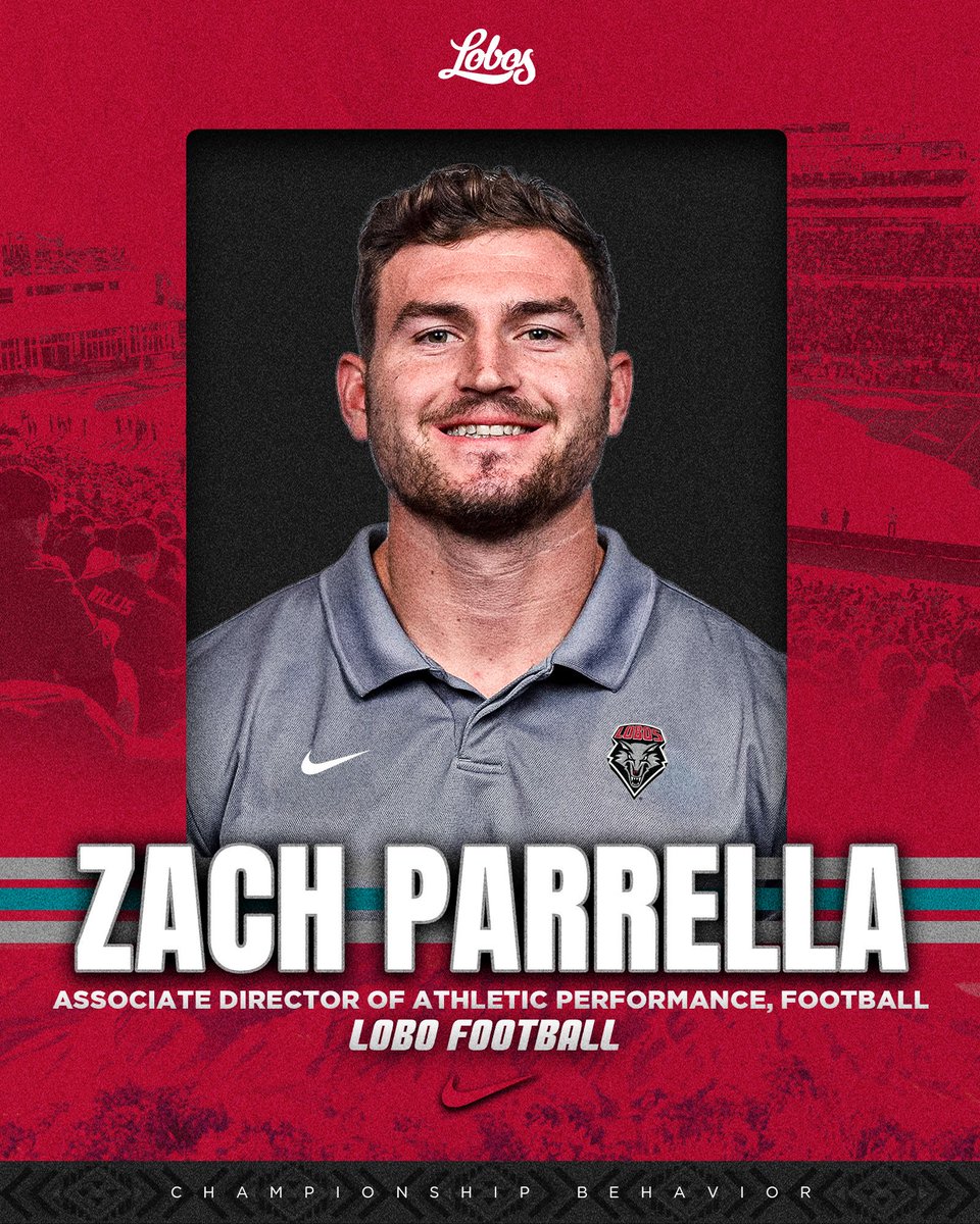Welcome to Albuquerque <a href="/ZachParrella/">Zach Parrella</a> 

Coach Parrella will join the staff as Associate Director of Athletics Performance, Football. 

#GoLobos | 🐺🆙