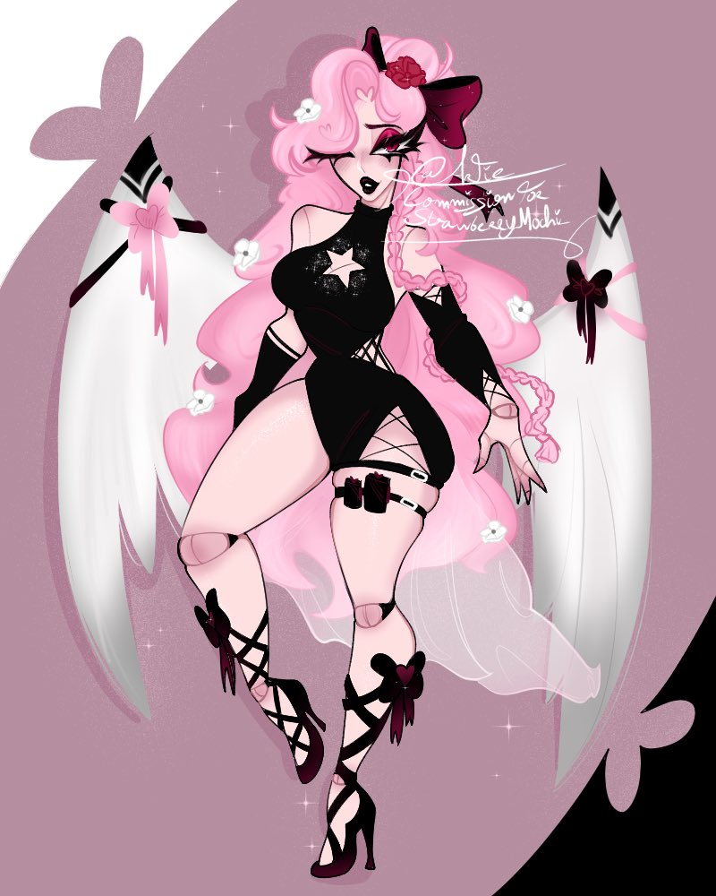 <a href="/Strelitzia21_/">Artie!</a>  did this beautiful character design commission for me I absolutely adore her !! Everything I have imagined and more ❤️💕