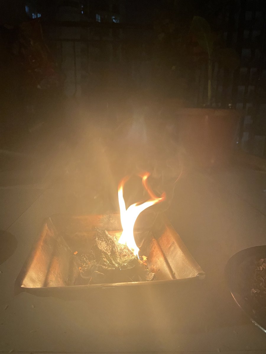 dnikhilsingh's tweet image. As always Gratitude to ⁦@mmpandit⁩ for inspiring this homam practise …. 
#MahaGanpati #Homam