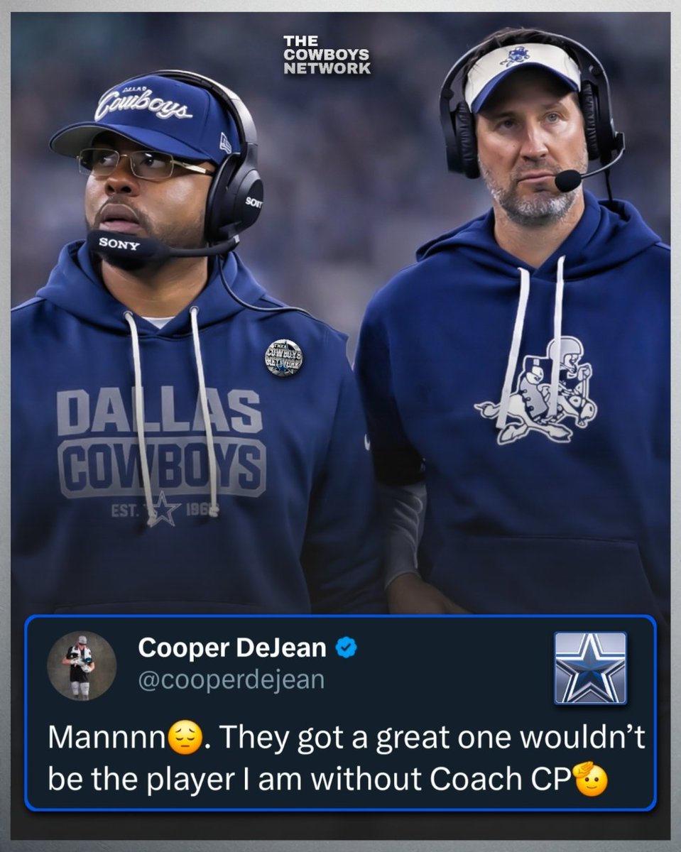 TheCowboysNet's tweet image. #Eagles All-Pro CB Cooper DeJean on #DallasCowboys new DC Christian Parker: "I can say a lot of things about what he's meant to me and Q (Quinyon Mitchell), too. We've had a routine of we go meet with him 2 or 3 times a week to go over the team we're playing or go over different…