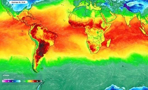 RealTimeRating's tweet image. Se viene otra ola de calor a la Argentina para el fin de semana. Será una de las zonas más cálidas del planeta.