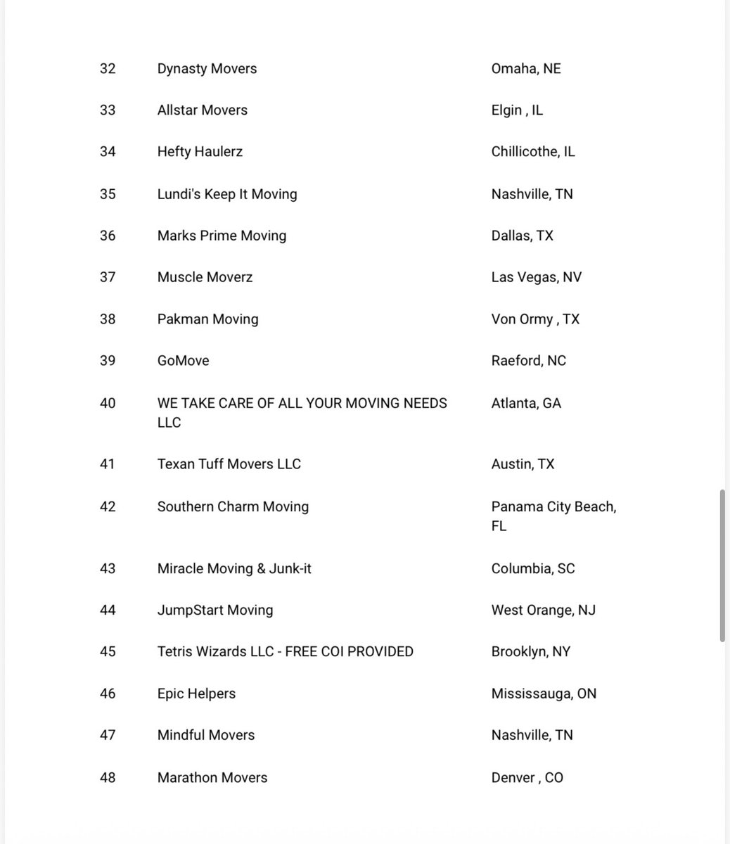 Mark’s Prime Moving LLC. tweet media