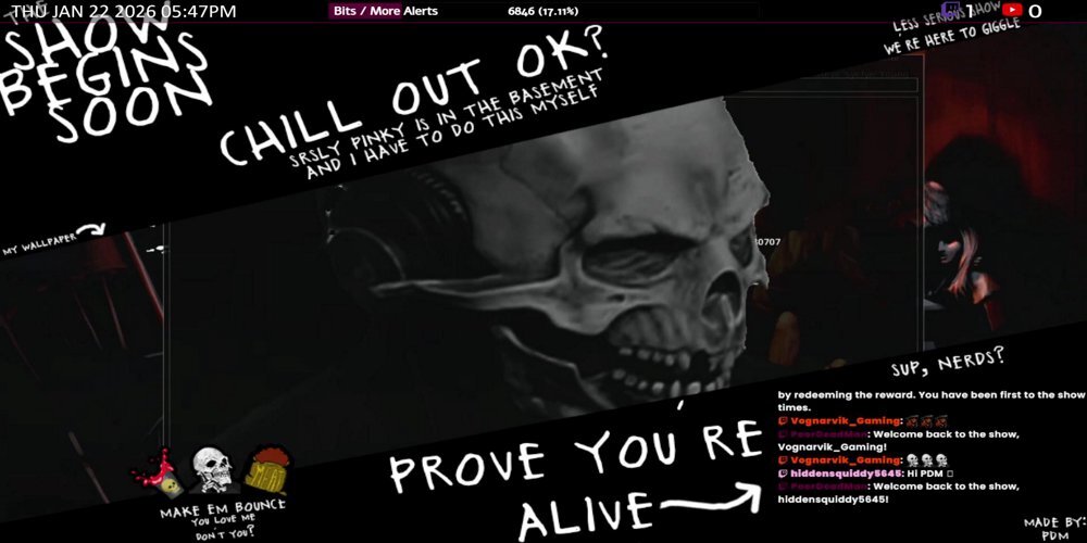 PoorDeadMan's tweet image. The PoorDeadMan show is #LIVE on @Twitch !!! 
Come hang out with me 🖤

🡆 Click Here: ift.tt/1TRWhGN 

#VTuber #VTuberEN #Twitch #Gaming #FYP #Gamer #YouTube