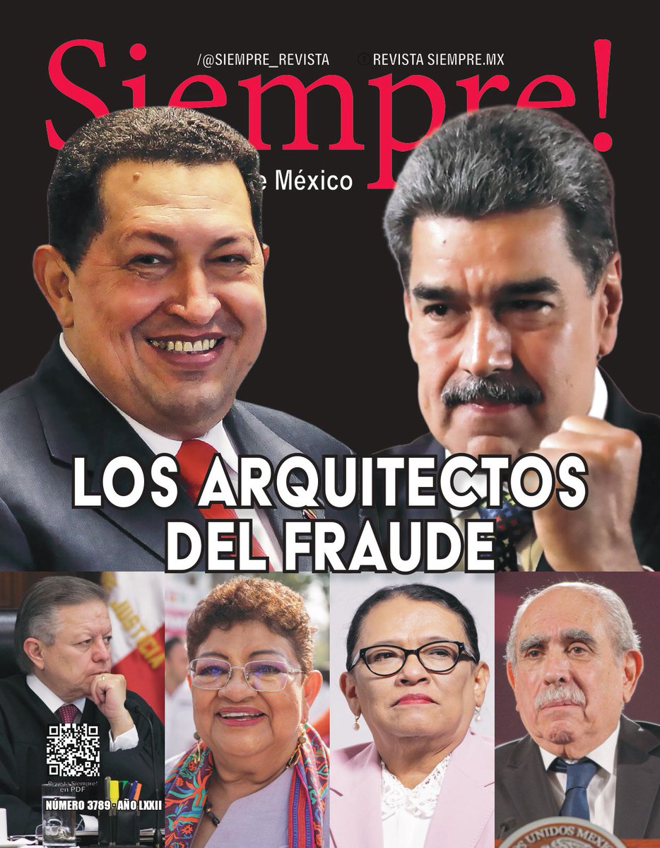 Para decirlo de una vez por todas: La reforma de Claudia Sheinbaum mata el principio de Sufragio Efectivo y no sabemos si también el de No Reelección. Para ella, o para su jefe político.

siempre.mx/2026/01/los-ar…