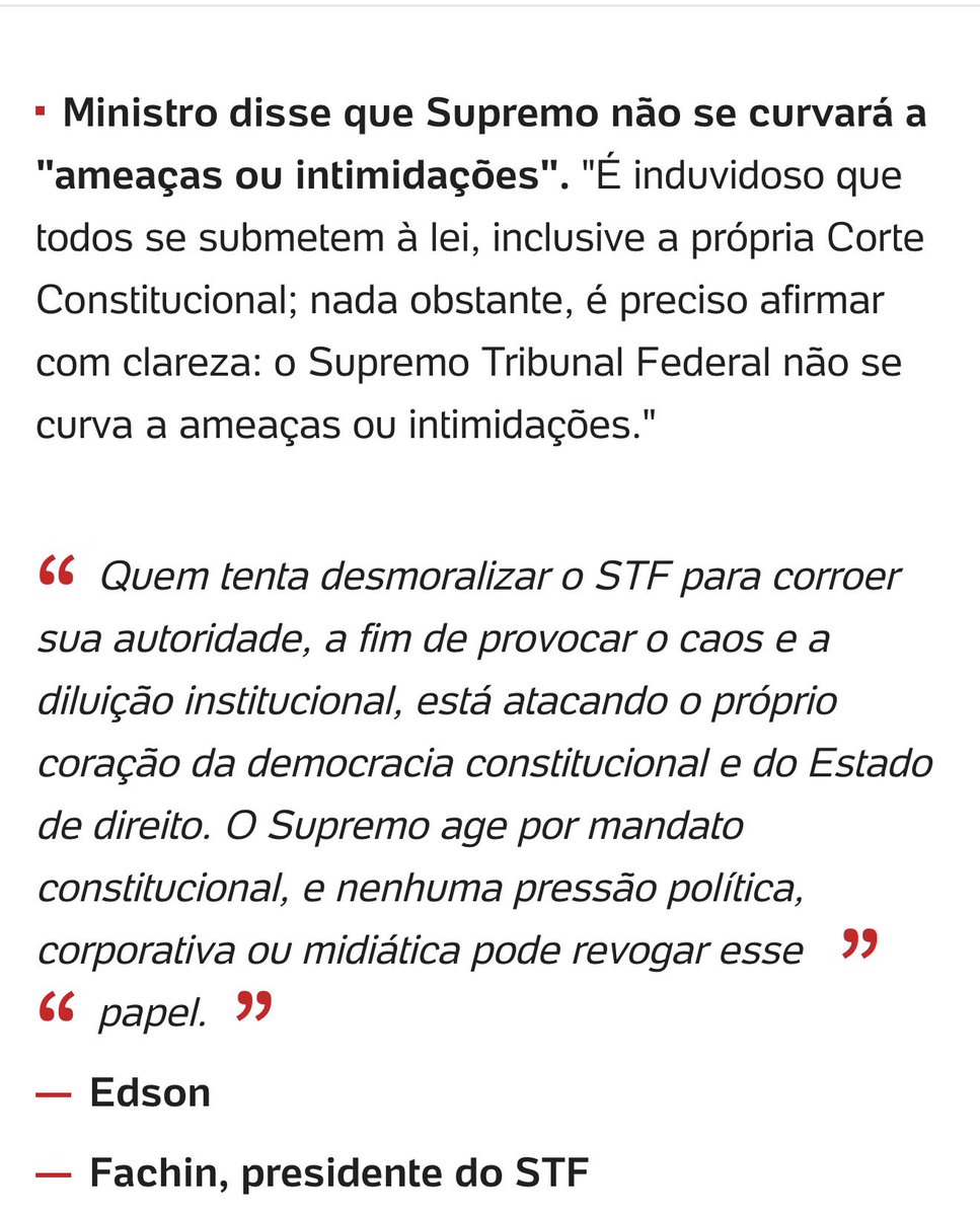 MarceloRoMonte's tweet image. “Quem tenta desmoralizar o Supremo (…) ataca o coração da democracia.”

A essa altura do campeonato, essa é a patética defesa que o senhor Fachin faz do colega Toffoli: criticar o STF é “atacar a democracia”. Não cola mais, companheiro.

Fachin parece fingir não saber que o que…