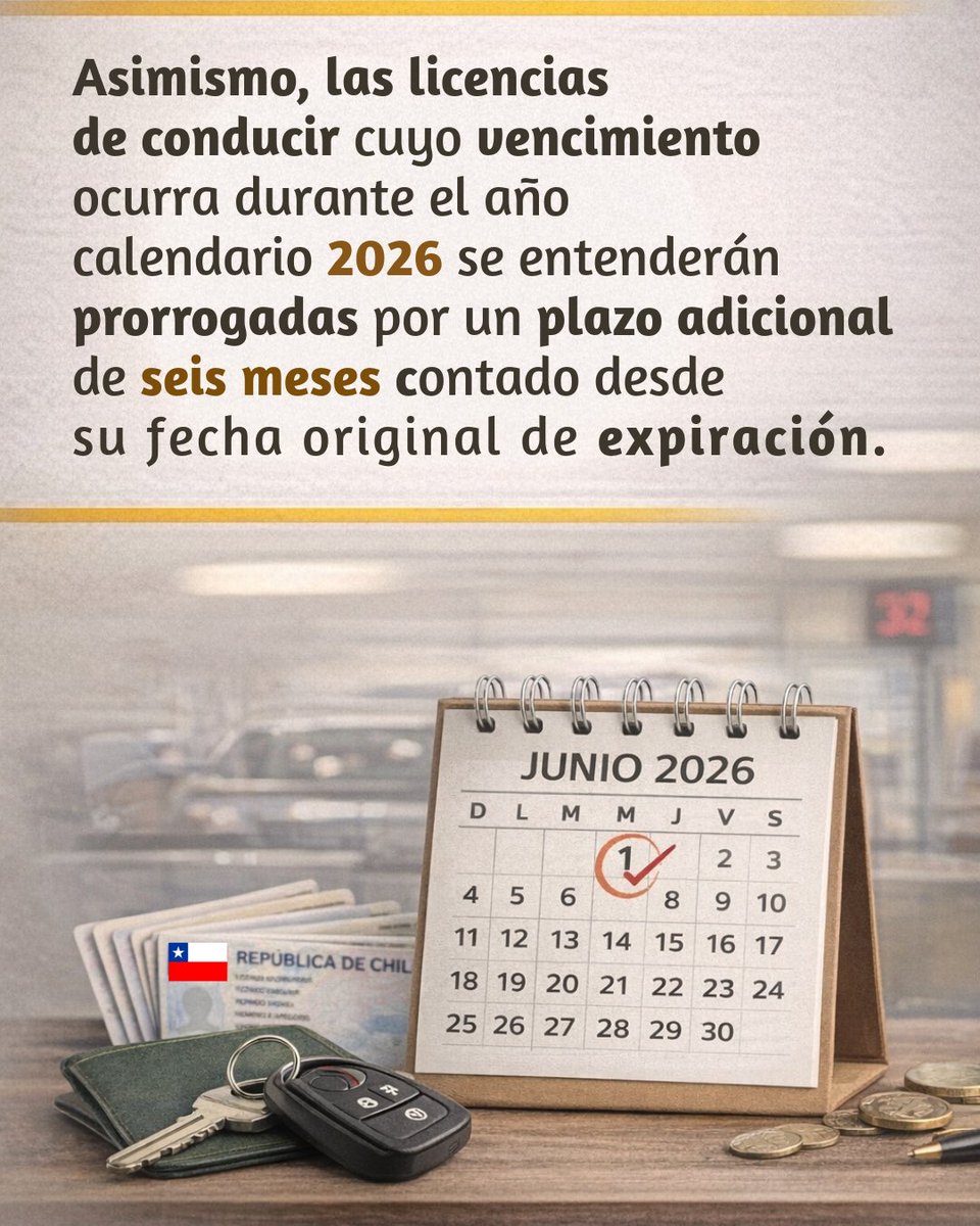 BarchiesiDip's tweet photo. ¿Problemas para renovar tu licencia de conducir? 🚗🪪
Aprobamos y despachamos a ley la prórroga de licencias:
✔️ Vencidas en 2025: válidas hasta el 31 de diciembre de 2026.
✔️ Vencidas en 2026: extensión adicional de 6 meses. https://t.co/DH2UNG91Lk