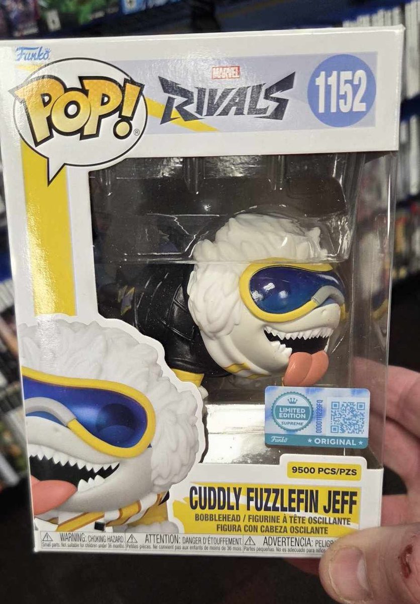 funkoinfo_'s tweet photo. First look at GameStop exclusive Limited Edition Cuddly Fuzzlefin Jeff Funko Pop! Releasing 2/11
Credit Daniel Y 

#marvelrivals https://t.co/X0wMPjON90