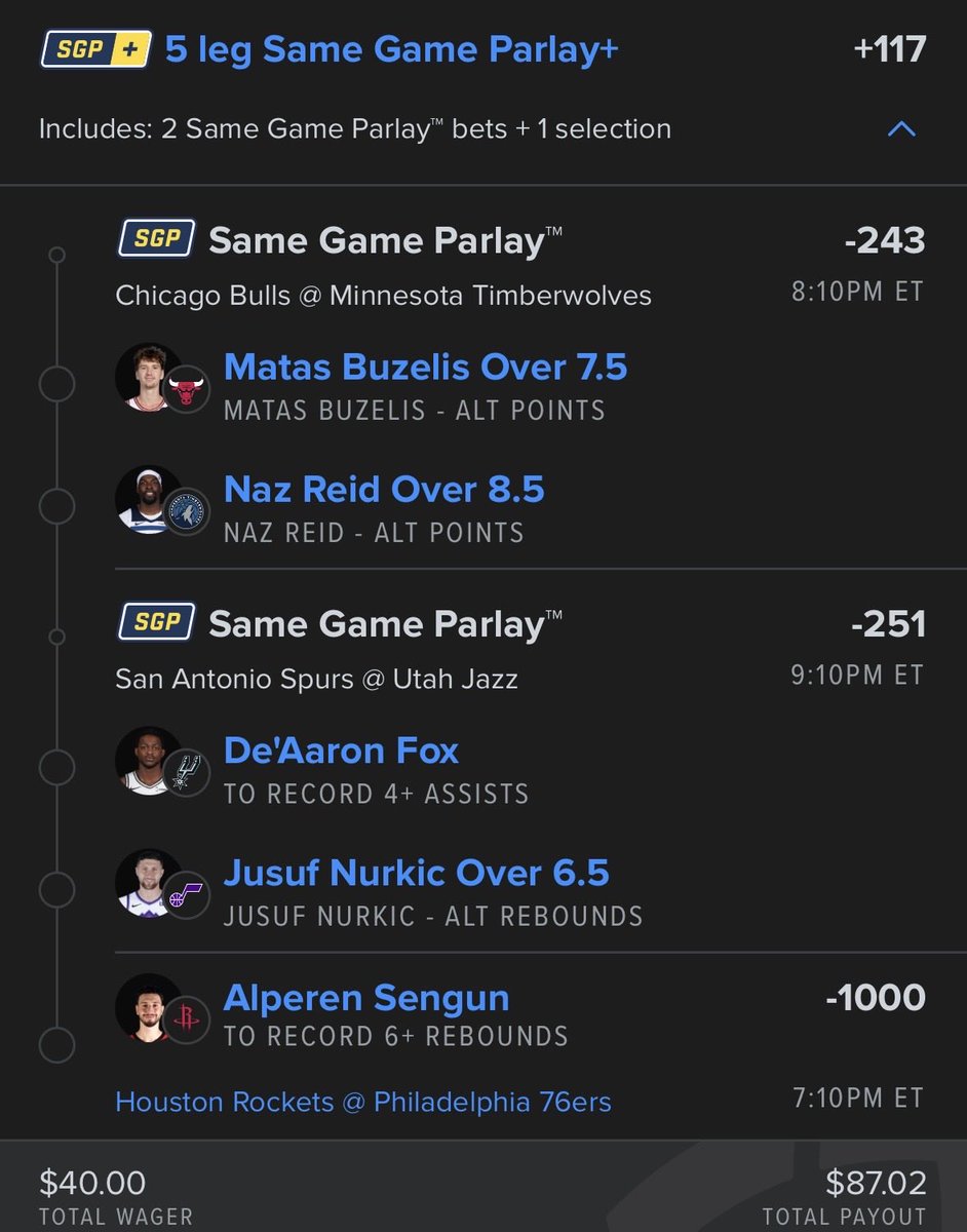 PropsAtlanta's tweet photo. LADDER CHALLENGE DAY 3

🪜 $10 → $5,000 Challenge 🪜

🪜Day 1: $40 ➡️ $80

Plays:
💰SEE BELOW💰

#NBA #fanduel #LadderChallenge https://t.co/DSESm64xK8