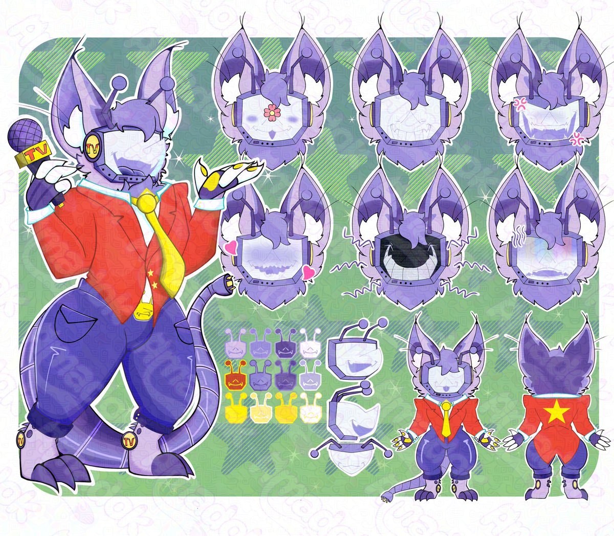 Faz um tempinho que não posto nas redes então... TOMEM UM TENNA PROTOGEN MUAHAHHAHAHHAHA!! 

Comissão de um cliente querido, amei fazer esse projeto 💕✨ #tenna #tennadeltarune #DELTARUNE #protogen