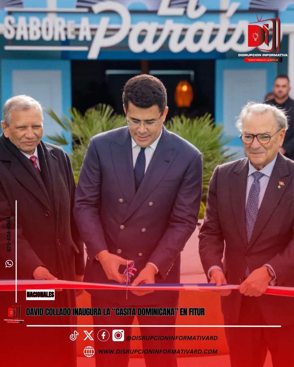 DisrrupcionRd's tweet photo. El ministro de Turismo, David Collado, inauguró este jueves la Casita Dominicana en Fitur, una propuesta innovadora del Ministerio de Turismo que lleva la esencia cultural, la identidad y la hospitalidad de la República Dominicana.¡Conoce mas aquí! 👇 https://t.co/SQVoWF2IQI https://t.co/KNGpxnD54N