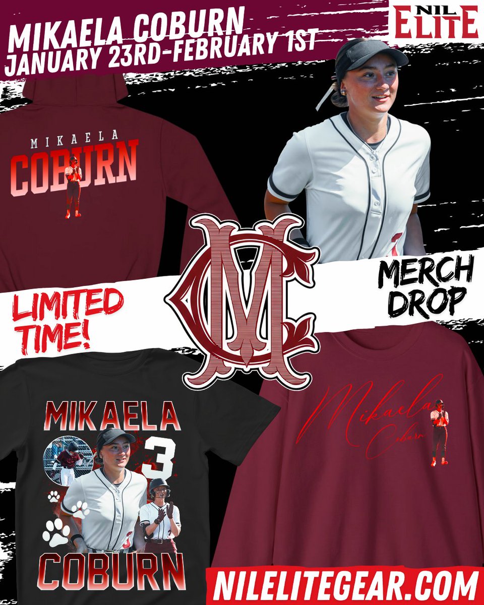 NILEliteLadies's tweet photo. Signed 📝and locked in 🔒
The Official Merch of Mikaela Coburn drops tomorrow❗️NIL Elite Gear is built for athletes, made for the culture. Available for a limited time only🚨 https://t.co/C9kDpPs3oc
