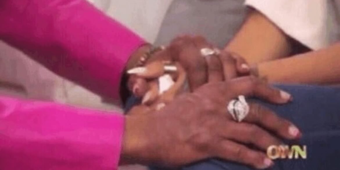 I’m gonna hold your hand as I say this …