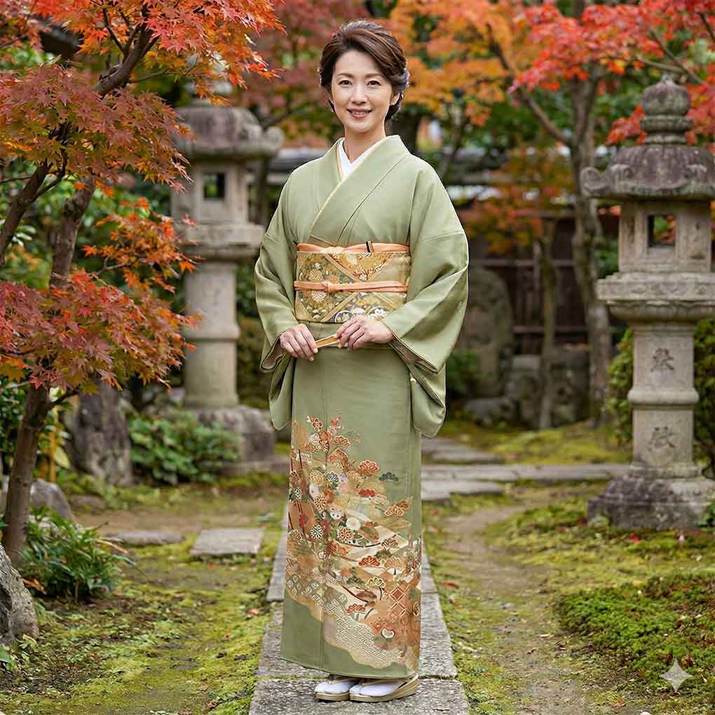 グレー/金彩景色♥色留袖*訪問着