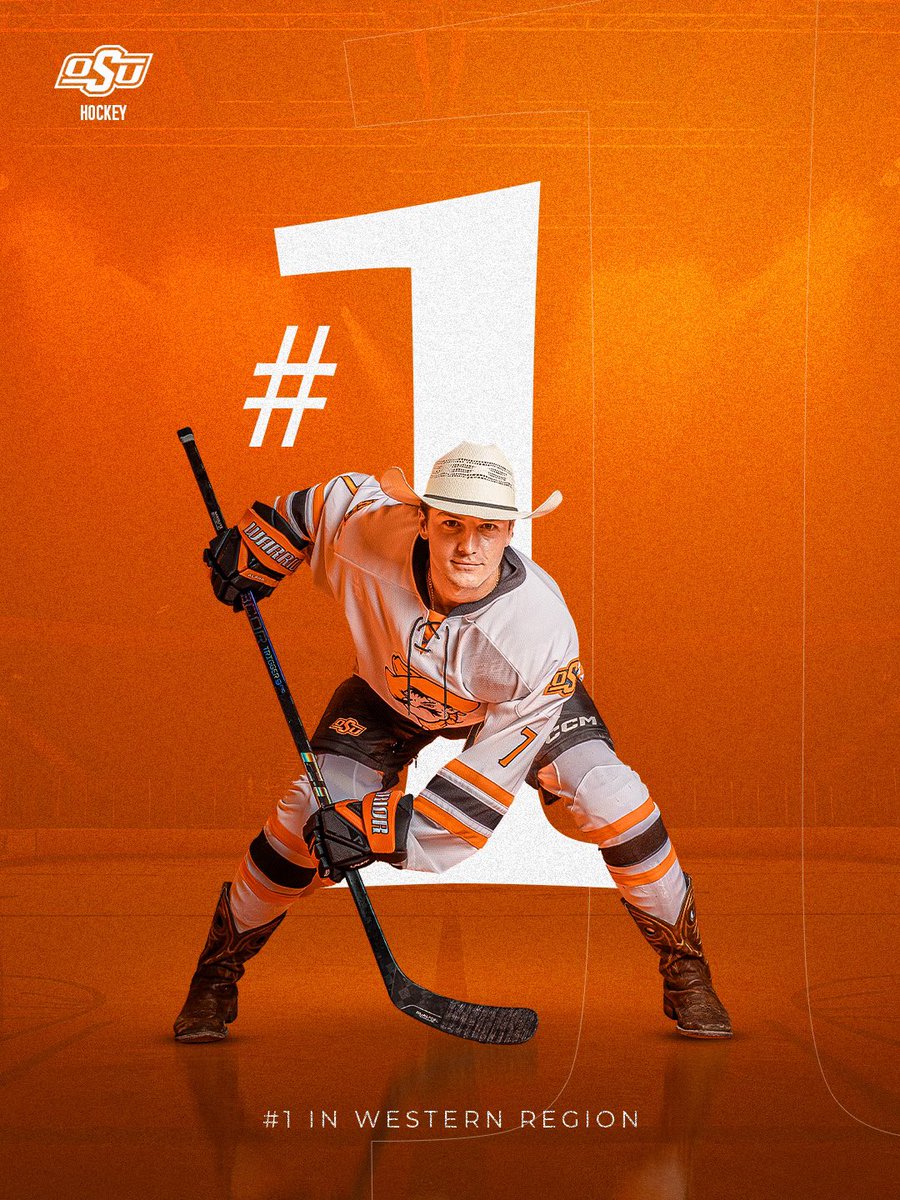 okstatehockey's tweet photo. Cowboy Hockey maintains #1 in the West 🤠

#gopokes | #okstatehockey https://t.co/JID4l4WZJG