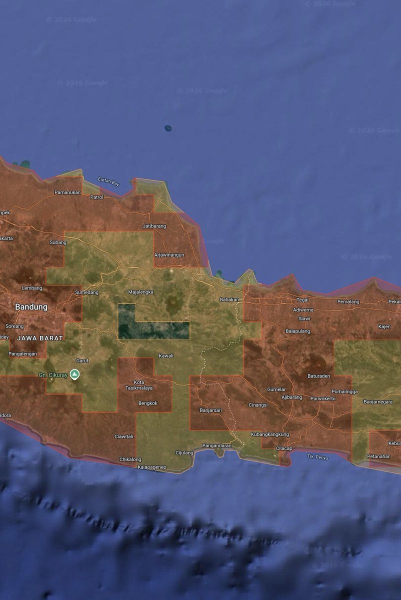 infomitigasi's tweet image. WARNING......!!!!
Berikut akan kami sampaikan wilayah-wilayah yang terdapat NOTIFIKASI BERPOTENSI BANJIR, berdasarkan data update observasi pukul 07:00 WIB Jum'at 23/01/2026.
Wilayah yang mempunyai potensi tinggi diberikan layer warna merah, sedangkan wilayah yang mempunyai…