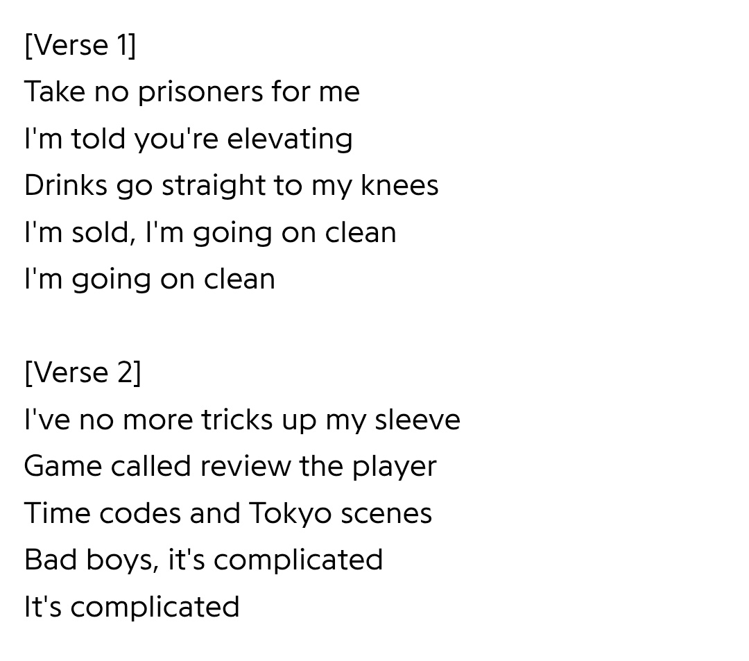 xbarbytpwk's tweet image. lyrics de aperture!!