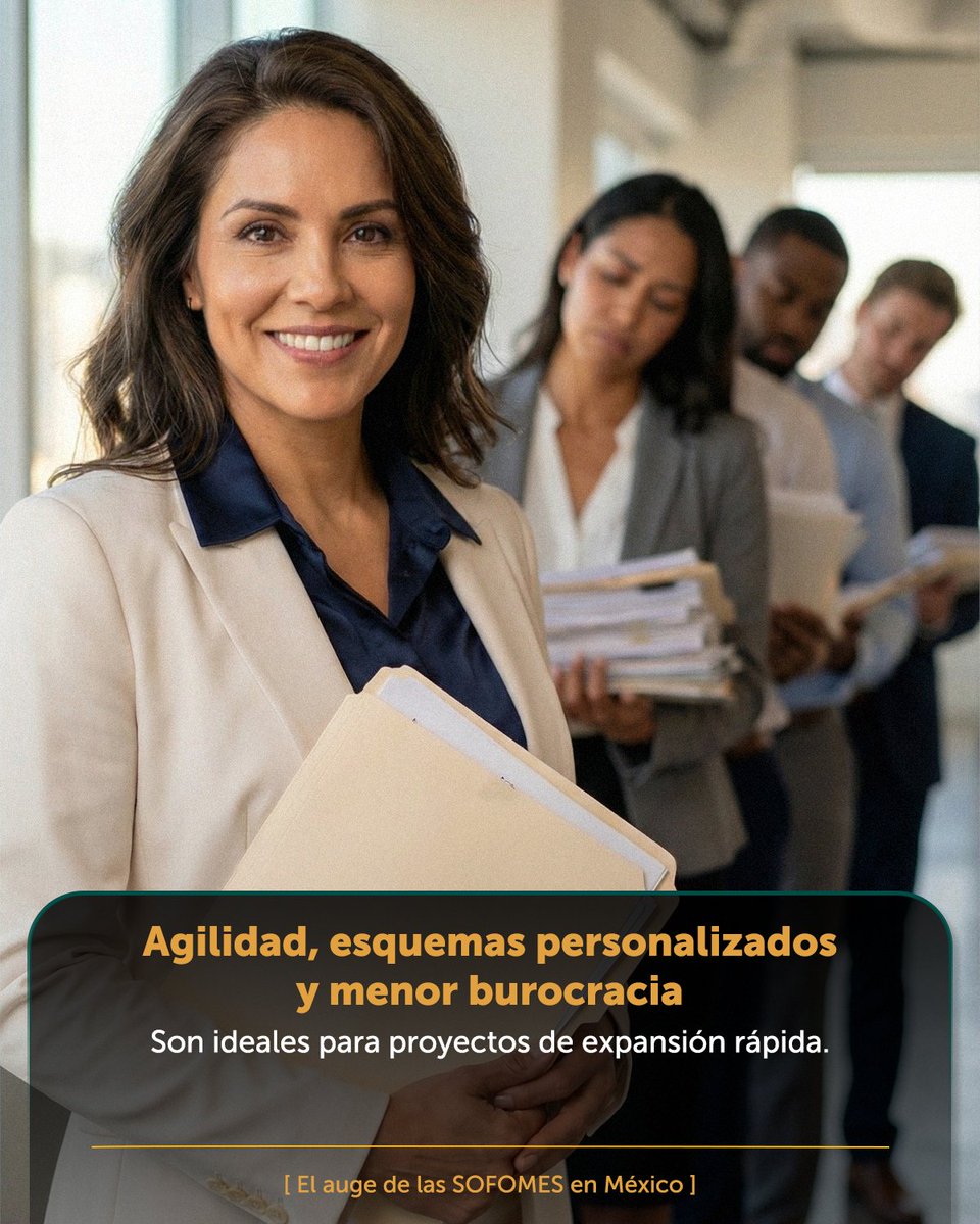 FCualli's tweet image. El auge de las SOFOMES en datos:

• 6 de cada 10 empresas solicitan crédito por esta vía. 
• Otorgan el primer financiamiento formal al 65% de las Pymes. 
• Representan el 25% del crédito en el país.

¿La razón? Agilidad vs. Burocracia bancaria.

#Banxico #SOFOM #Pymes