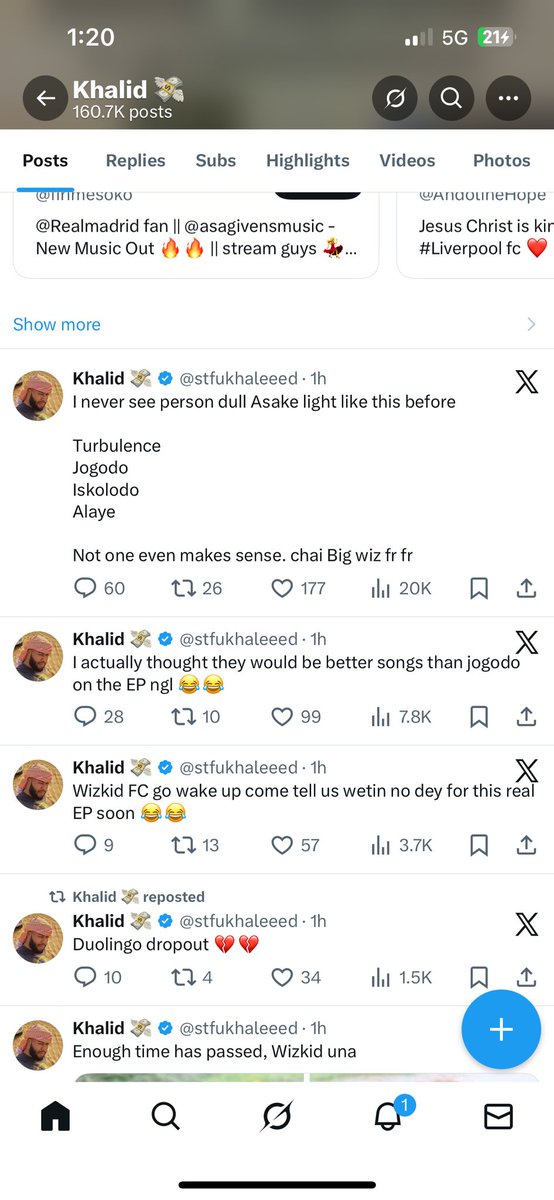 Gbaleed just Dey find banger tweet since, the werey don tweet pass Wizkid and Asake wey own song self