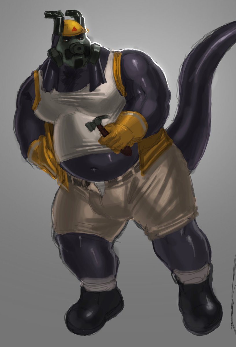 I find construction workers kinda hot🚧🧱
#oc #furryart #furry #bara