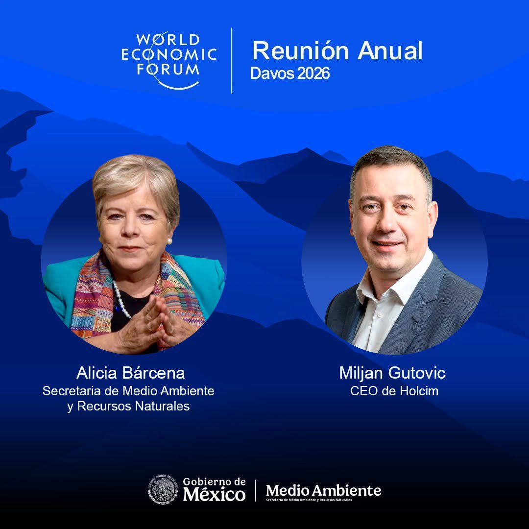 SEMARNAT_mx's tweet photo. 📌 La secretaria de Medio Ambiente, @aliciabarcena, se reunió con Miljan Gutovic, CEO de @Holcim, empresa cementera multinacional con presencia en México y líder en materiales y soluciones en la industria de la construcción.

🏗️ Grupo Holcim sostiene un compromiso con el desarrollo sostenible a nivel global que coincide con las prioridades del @GobiernoMX rumbo a la meta nacional de emisiones netas cero y le instrumentación de un nuevo modelo económico circular.

🧱 México genera aproximadamente 9,7 millones de toneladas de desechos de construcción y demolición al año, con un potencial significativo para la reutilización, el reciclaje y la sustitución de materiales. 

👷 El sector de la construcción es central en la agenda de descarbonización de 🇲🇽 y una gestión de residuos eficiente en los proyectos de infraestructura.

#SomosMedioAmbiente
