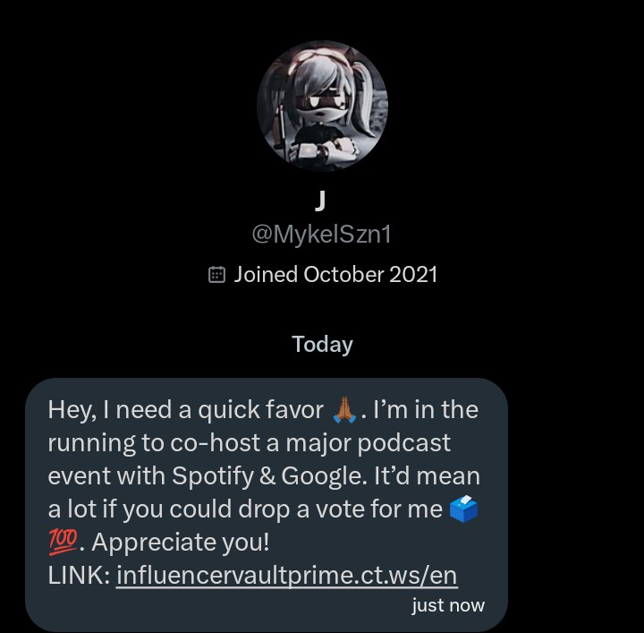 Echotheglitch8's tweet image. Rest in peace J oomf

They got hacked 💔