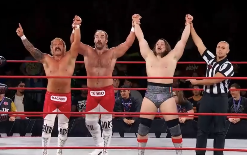 JaxIrvin's tweet photo. The Outrunners & Dalton Castle wins #ROH #RingofHonor #WatchROH #AEW #AEWDynamite #AEWCollision #RunnerNation https://t.co/tdmgpMOdZR