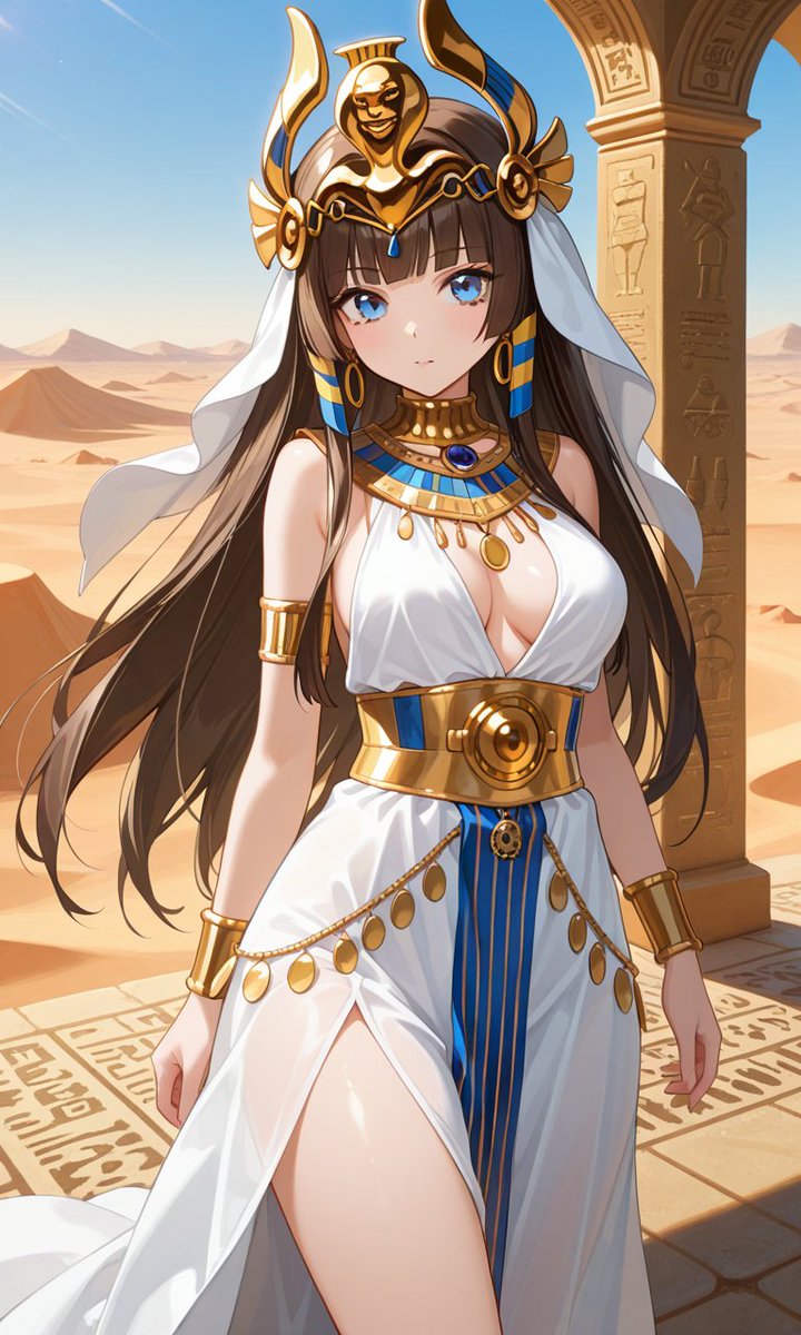 Adelia is the princess of the Pharaoh in ancient Egypt. Adelia was out in the kingdom with a few guards her. While she was walking she stopped and looked with a curious look *
Are you okay? Are you a merchant? 
#openrp