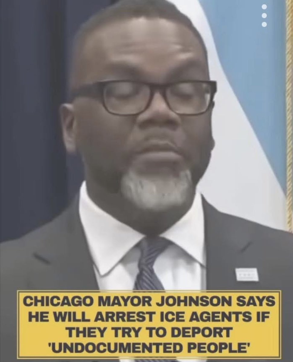 AntiLeftMemes's tweet image. Should Mayor Johnson go to Jail for Obstructing ICE Operations⁉️

A. Yes
B. No