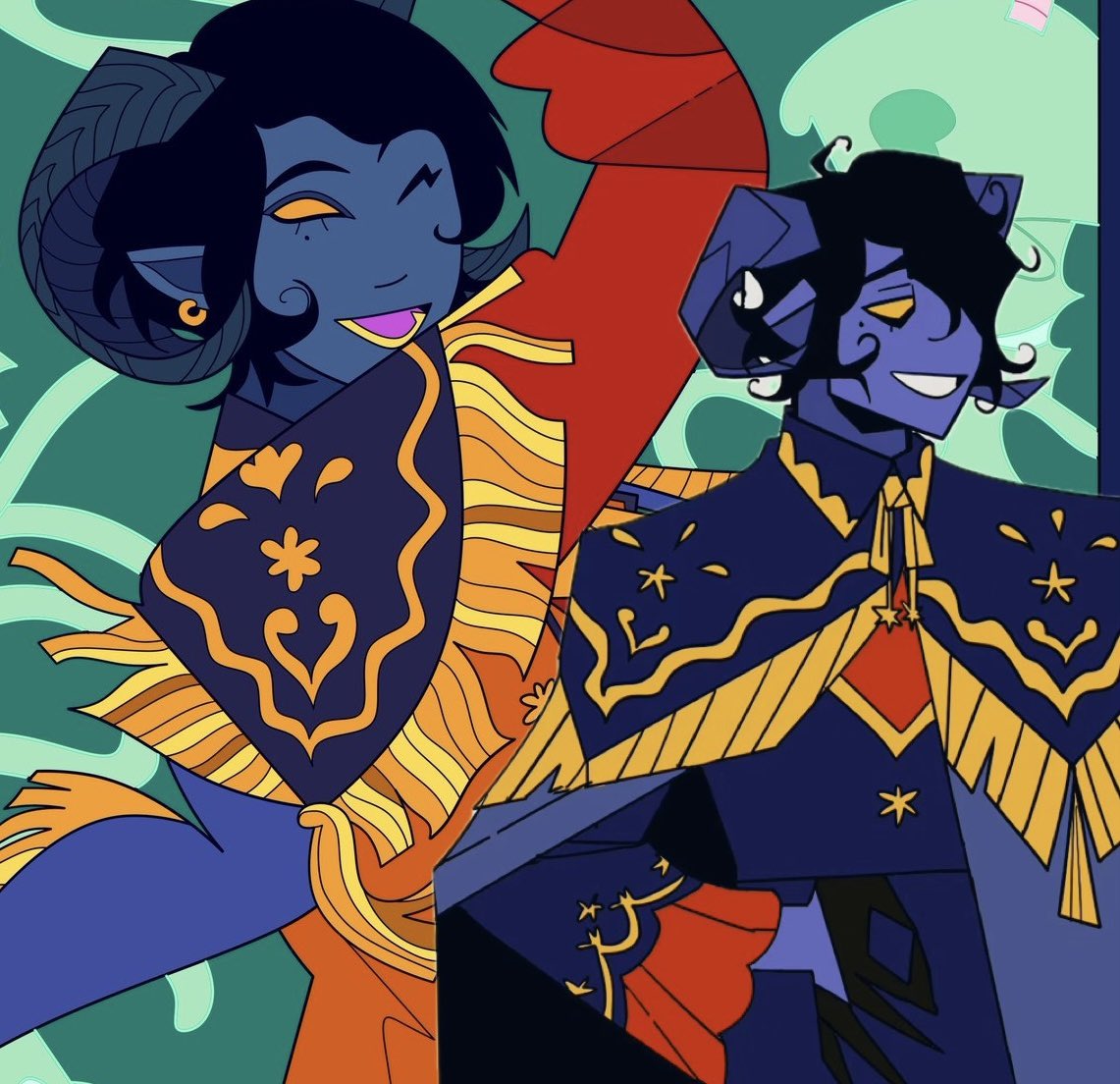 necroma888's tweet image. As my first big sewing project I made my dnd character’s cape !