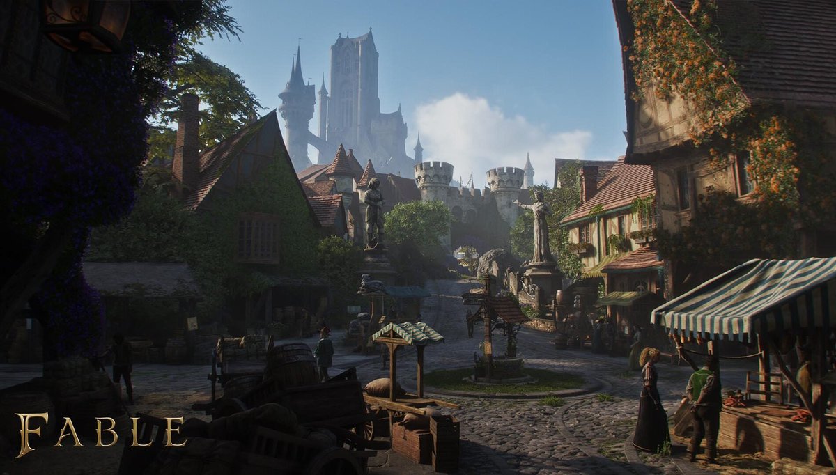 SynthPotato's tweet image. We got even more info on FABLE in a developer interview and some of the info is genuinely insane.

Here's the big highlights:

- Every single building in the game has an interior, you can enter every house.

- You can also rob any house if you wanted

- You can buy every house…