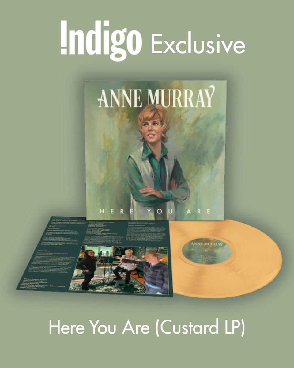 annemurray1's tweet photo. ‘Here You Are’ is now available on custard #vinyl, exclusively at @chaptersindigo! 

Order yours here: https://t.co/HWNhLpgmCx
#newmusic https://t.co/hRL5EGAfEJ